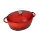Pentola Casseruola Cocotte Ovale GHISA BRANDANI con Coperchio 5 Litri INDUZIONE