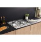 Piano Cottura a Gas Fornello 4 Fuochi HOTPOINT ARISTON Tripla Corona Inox Cucina