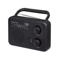 Radio Portatile AM/FM Trevi RA 7F64 Nera - Uscita Cuffie Jack 3,5 mm