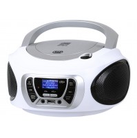 Radio Stereo Portatile Boombox Bianco Trevi CMP 510 DAB Lettore CD USB Cuffia