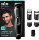 Rasoio Elettrico Barba Corpo Capelli BRAUN 6 in 1 a Batteria Ricaricabile