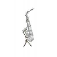 Sassofono Sax SWAROVSKI ORIGINALE in Cristallo con Scatola Saxofono Collezione