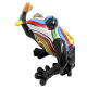 Scultura Rana Multicolore Decorativa Pop Art Statua Artistica Casa Ufficio Desig
