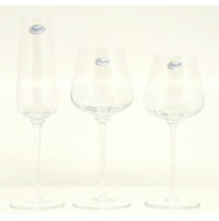 Servizio 18 Calici Cristallo ELITE ROGASKA 6 Persone Bicchieri Acqua Vino Flute