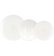 Servizio Piatti 4 Persone TOGNANA Ivory Avorio Bianco in Porcellana Set 12 Pezzi