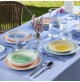 Servizio Piatti 6 Persone TOGNANA Colori Pastello Set 18 Pezzi Porcellana Tavola