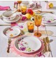 Servizio Piatti 6 Persone TOGNANA Fiori Fiorato Set 18 Pezzi Porcellana Tavola