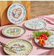 Servizio Piatti Pizza per 4 Persone TOGNANA Bell' Italia Set Porcellana 33 cm
