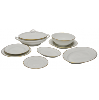 Servizio Piatti Porcellana 41 Pezzi Porcelaine Lafarge Victoria Set 12 Persone
