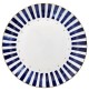 Servizio Piatti Tavola 18 Pezzi TOGNANA Sardine Blu Mare Pesci Set per 6 Persone