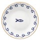 Servizio Piatti Tavola 18 Pezzi TOGNANA Sardine Blu Mare Pesci Set per 6 Persone
