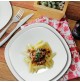 Servizio Piatti da Tavola 18 Pezzi TOGNANA Bianco Fine Porcellana Set 6 Persone