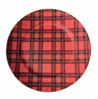 Servizio Sottopiatti 4 Pezzi BRANDANI TARTAN in Plastica 33 cm