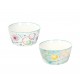 Set 2 Ciotole Scodelle Gelato BRANDANI Bollicine 12 cm Porcellana Azzurro Bianco