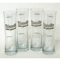 Set 4 Bicchieri Birra BLONDIE in Vetro Altezza 17,5 cm Ø 5 cm - NC04 Beer Glass