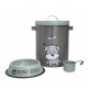 Set Pappa Cane BRANDANI Barattolo 5 Litri Croccantini con Ciotola e Misurino