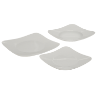 Set piatti per 6 persone 18pz Rosenthal Free Spirit Weiß in Porcellana Bianco