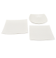 Set piatti per 6 persone 18pz Scherzer Golf in Porcellana Bianco Set Plate