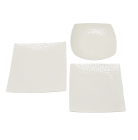 Set piatti per 6 persone 18pz Scherzer Golf in Porcellana Bianco Set Plate
