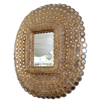 Specchiera Specchio Cornice con Specchietti India - 146 x 118 cm
