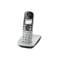 Telefono Cordless Panasonic KX-TGE510JTS Argento con Numeri Grandi