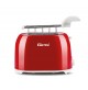 Tostapane Tosta Fette Elettrico con Pinze GIRMI 750 Watt Colorato Toast Pane