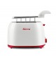 Tostapane Tosta Fette Elettrico con Pinze GIRMI 750 Watt Colorato Toast Pane