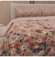 Trapunta FAZZINI Nettare Matrimoniale 2 Piazze Rosa 270x270 Cotone Raso Fiori