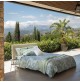 Trapunta Quilt Mezza Stagion FAZZINI Verde Fiori Matrimoniale Trapuntino Piumino