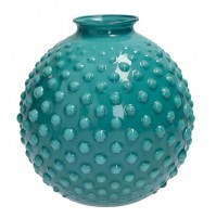 Vaso a Sfera e Bolle BRANDANI Eucalipto in Vetro 16 cm Fiori Decorativo