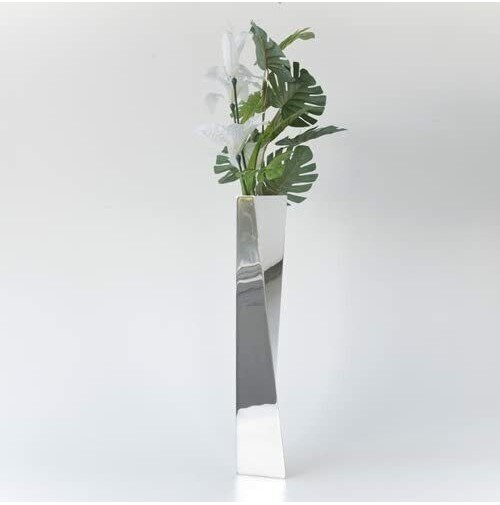 Alessi Vaso per Fiori Alessi ZH01 Crevasse in Acciaio Inox 18/10 42 cm Flower Vase 