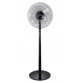 Ventilatore a Piantana Terra ARGO Nero 5 Pale 40 cm Telecomando Timer Ventolino