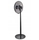 Ventilatore a Piantana Terra ARGO Nero 5 Pale 40 cm Telecomando Timer Ventolino