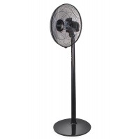 Ventilatore a Piantana Terra ARGO Nero 5 Pale 40 cm Telecomando Timer Ventolino
