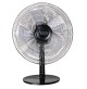 Ventilatore da Tavolo Grande ARGO Nero 5 Pale 40 cm Potenza Velocità Telecomando