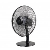 Ventilatore da Tavolo Grande ARGO Nero 5 Pale 40 cm Potenza Velocità Telecomando